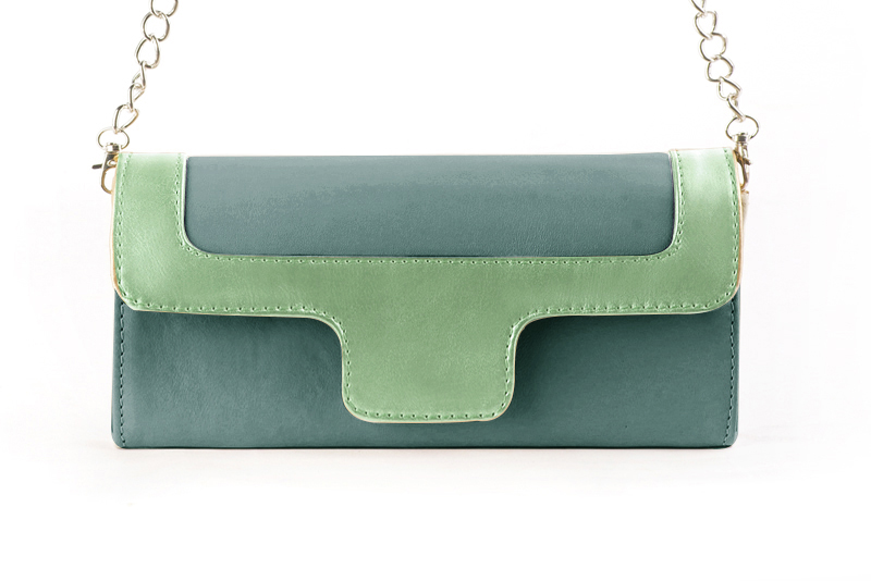 Mint green dress clutch for women - Florence KOOIJMAN